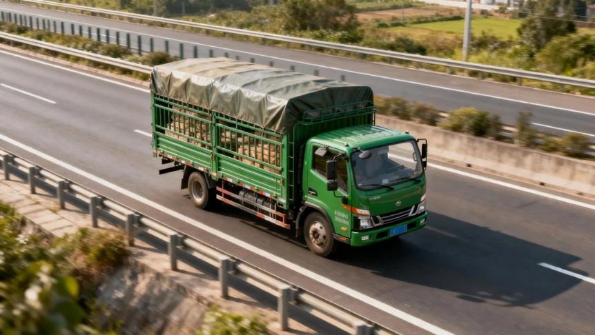 Yellow-plate box-truck Transport of Fresh Agricultural Products
