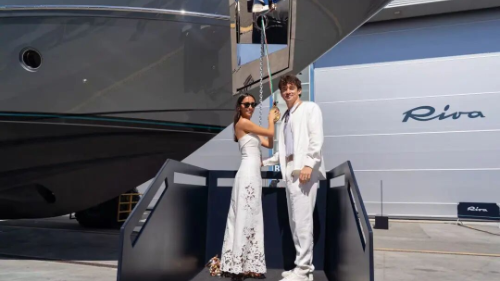 The 20th Riva 102’ Corsaro Super was proudly launched in La Spezia