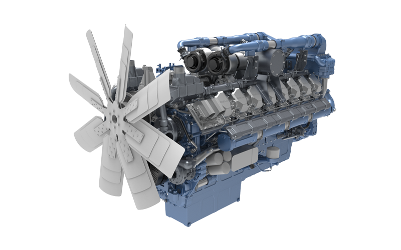 16M33 Engine for Railway Vehicle
