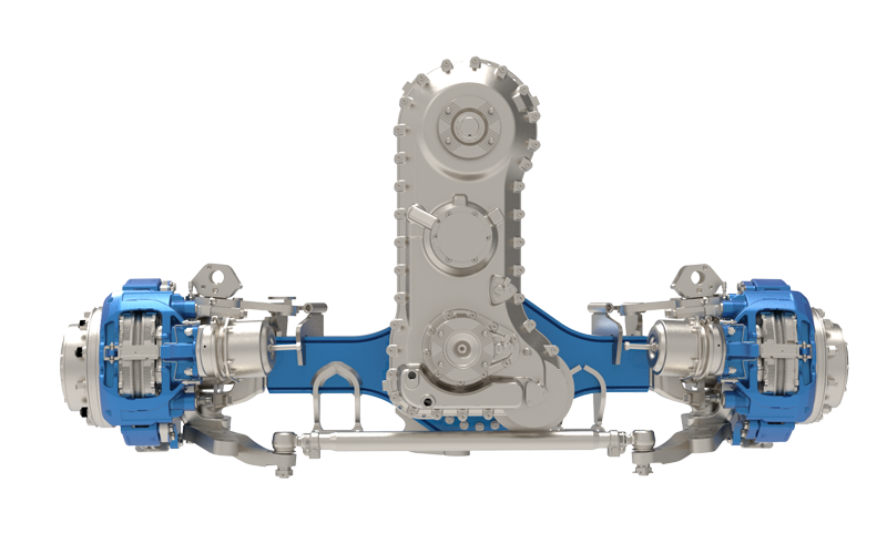 All-terrain crane (integrated axle and gearbox)